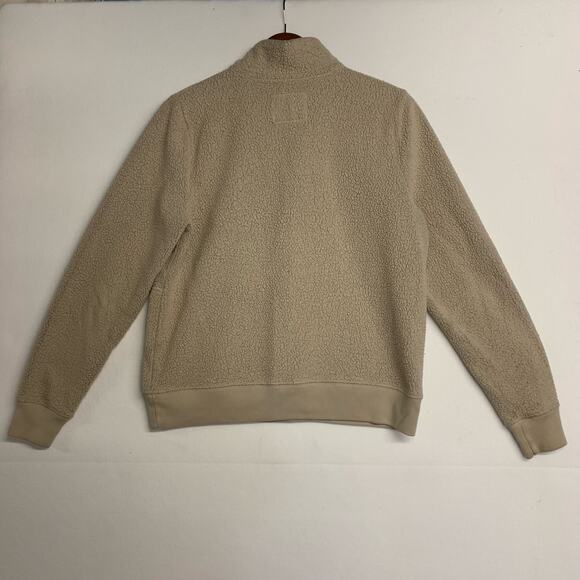 Vintage Abercrombie & Fitch Fleece Pullover Quart Half Zip Snap Button Pile - Picture 7 of 8